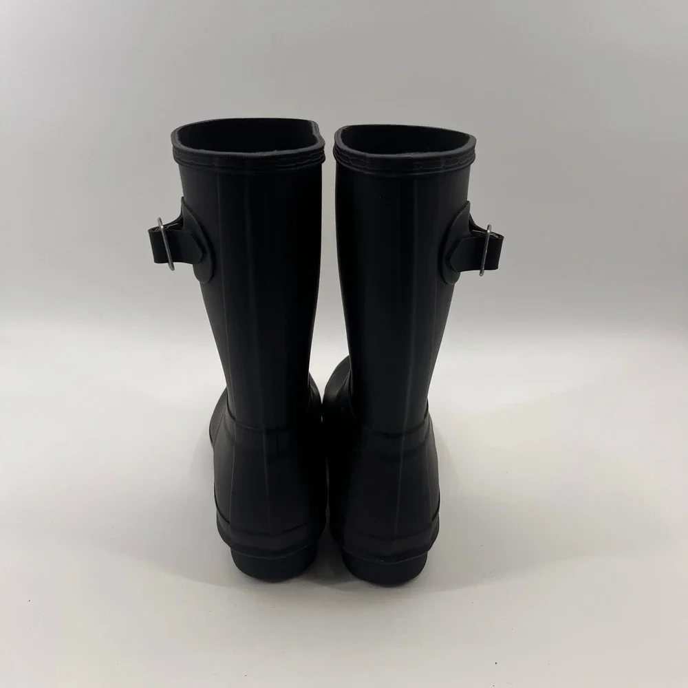Hunter Original‎ Short Rain Boots Womens 9 Black Matte Waterproof WFS1000RMA